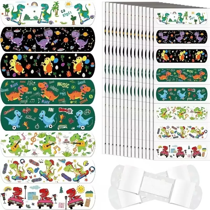 40pcs/set Cartoon Band Aid Kawaii Dinosaur Pattern Plasters for First Aid Strips Adhesive Bandages Wound Dressing Patch 2