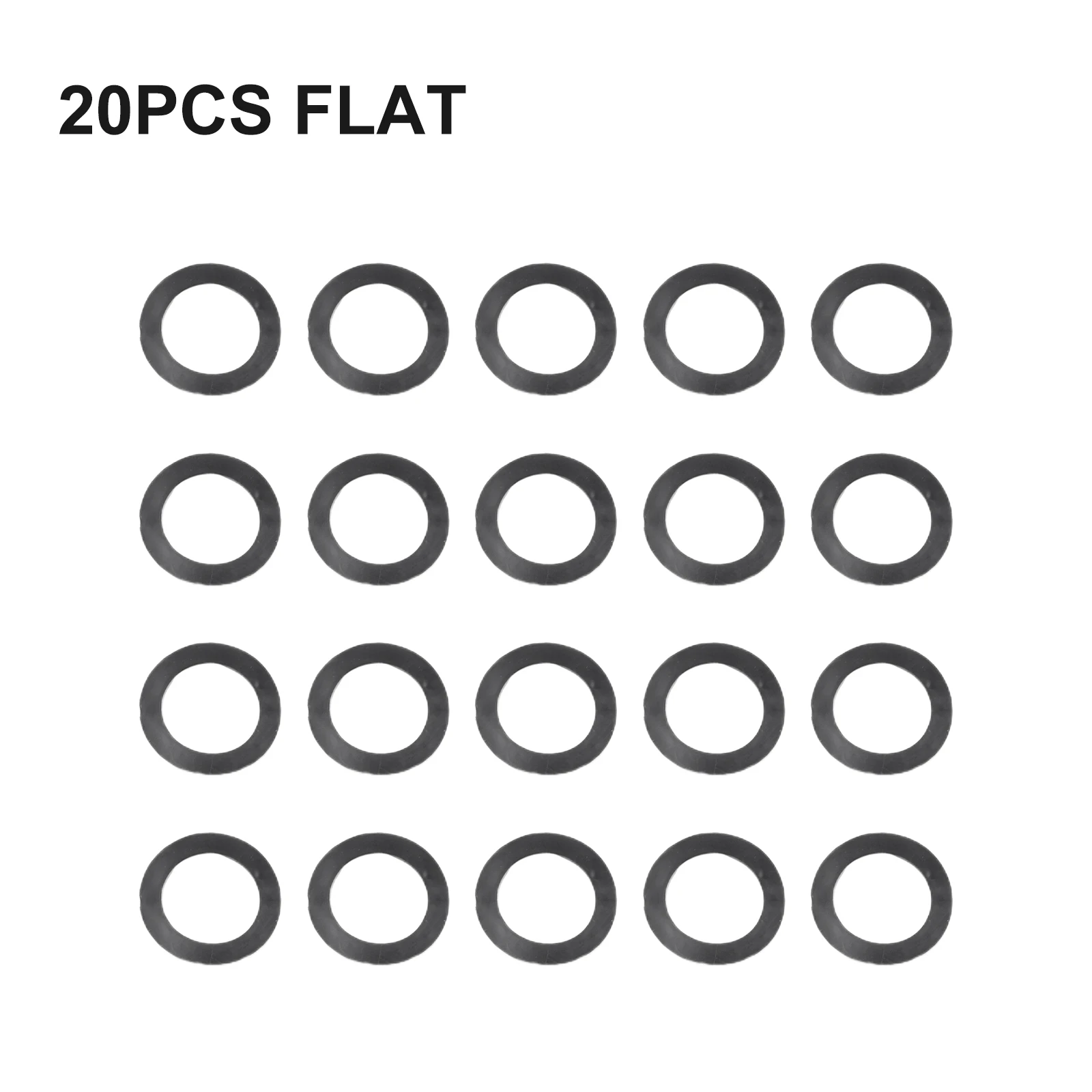 Description Picture 5 of item10/20pcs Spinlock Dumbbell Washers 25mm Rubber O-ring Vertical / Flat Fastening Washers Fitness Replacement Accessories