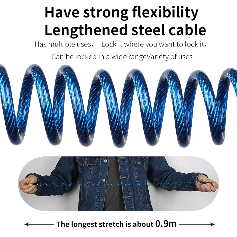 WEST BIKING Mini Bike Helmet Lock Portable Aluminum Alloy Bicycle Motorcycle Anti-theft Safety Lock MTB Road Bike Accessories