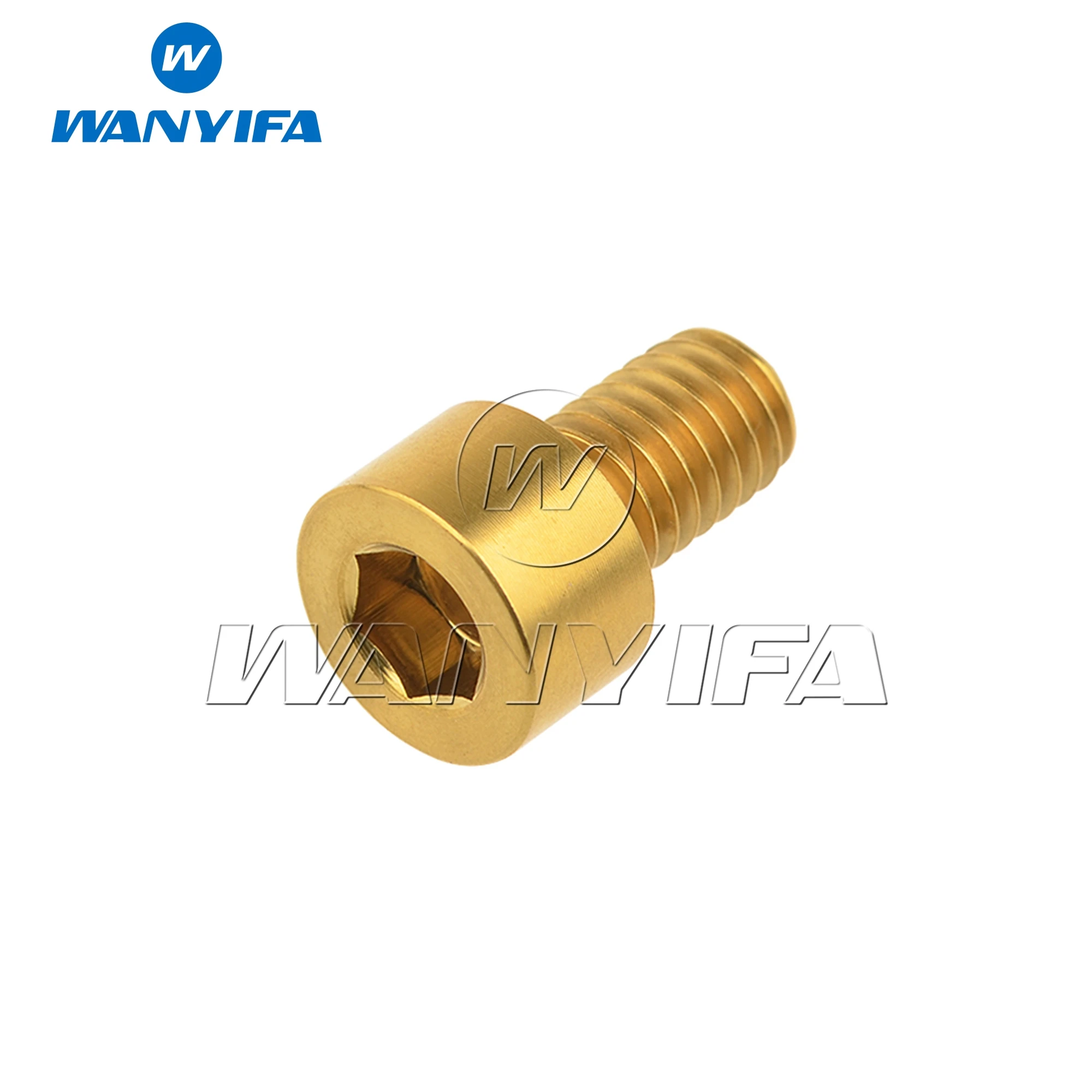 Titanium Bolts Wanyifa Titanium Bolts M6x 10 15 16 18 20 25 30 35 40 45 50 55 60 65mm Allen Hex Head Screw Fit Headset Cap Mountain Road Bike