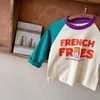 Trendy Contrast T-shirt Child New Design Cartoon Long Sleeve Tops Boys Baby Spring Autumn Fashion Pure Cotton Bottoming Shirt 4