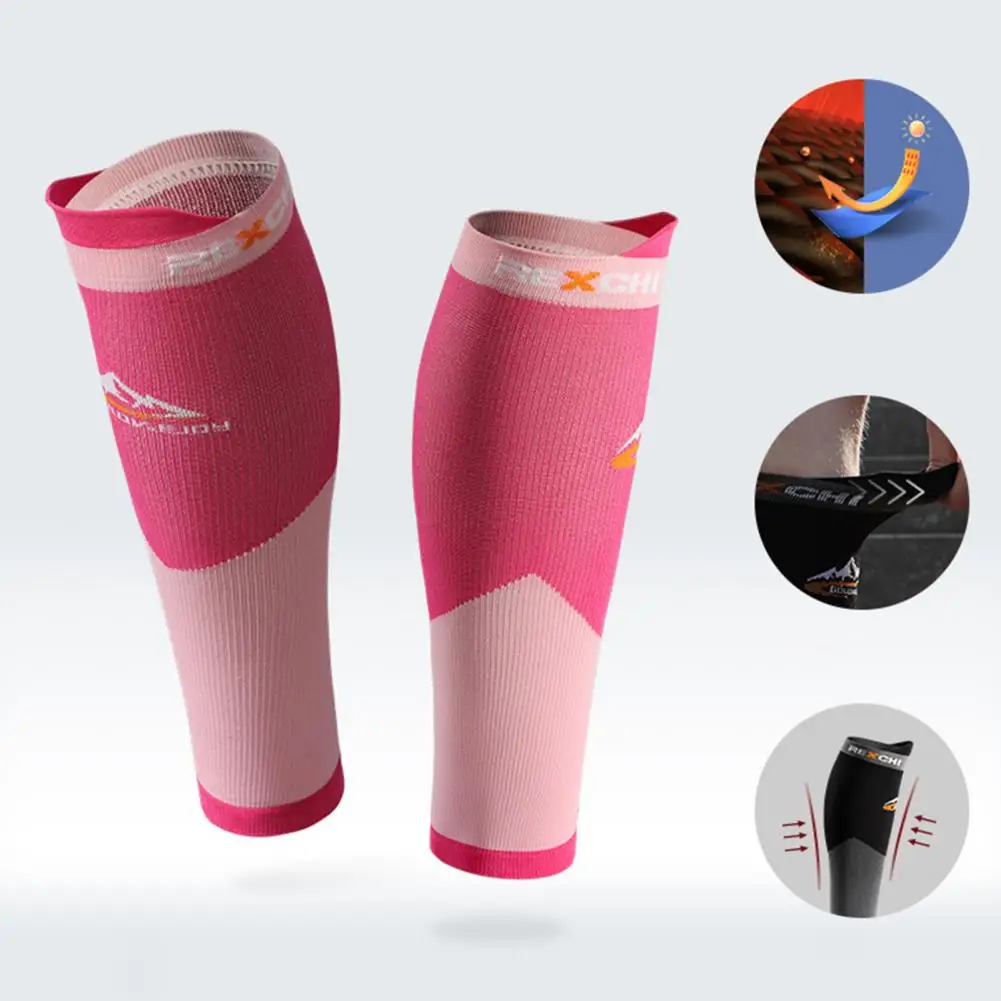 1 Pair Sports Leg Sleeves Breathable Thermal Insulation Protective Leg Running Compression Brace Brace Fitness Wear