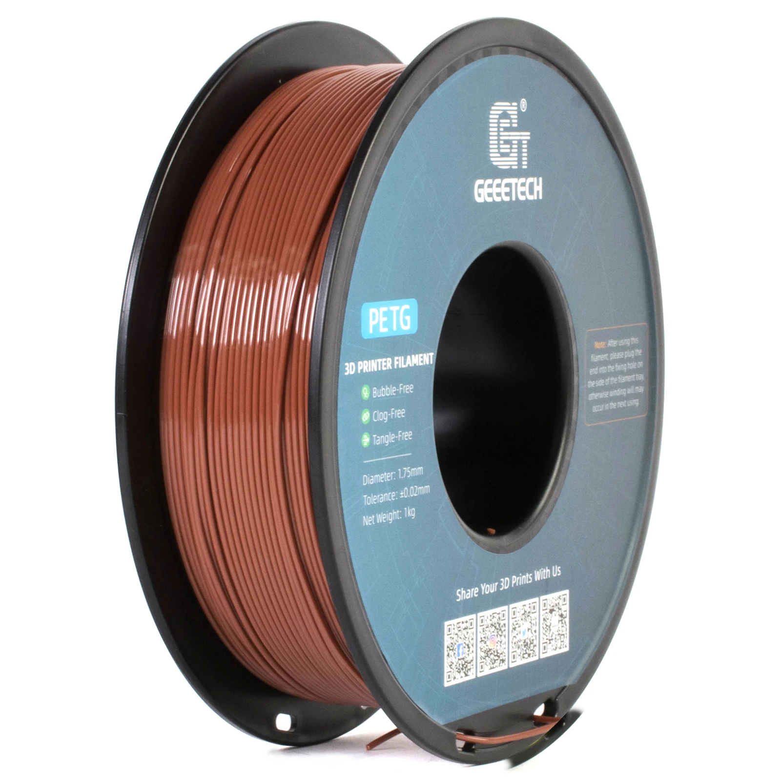 GEEETECH 1Kg 1.75mm 100% PETG Filament For 3D Printer Filament Vacuum Packaging Overseas Warehouses Fast Ship image 19