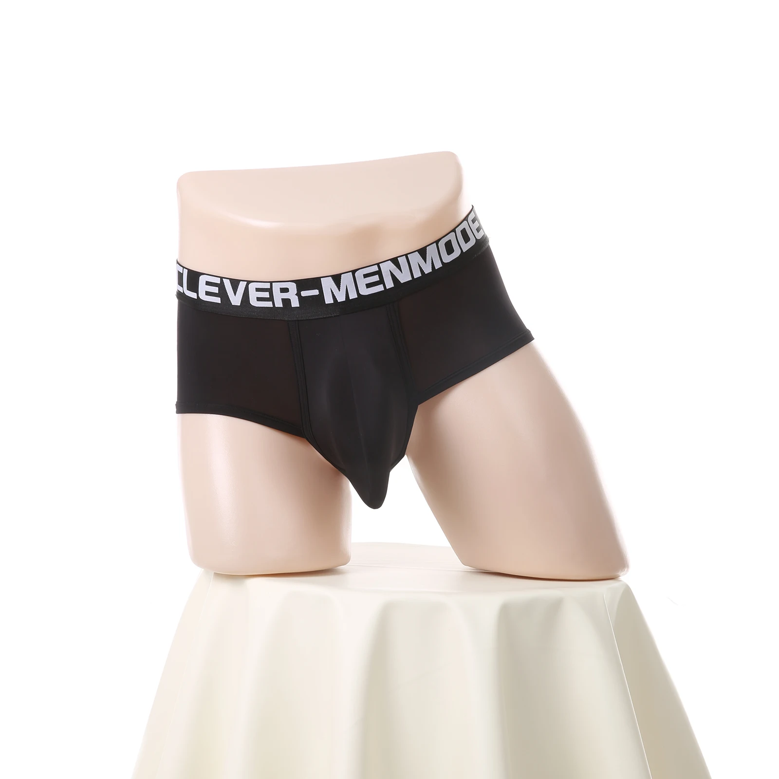 4er-Pack Herren-Boxershorts, Sport, Sportunterwäsche, Ausbuchtungsbeutel, Übungsunterhose, Eisseide, Fitnessstudio, Kleidung, Boxershorts mit breitem Bund – Detail 1