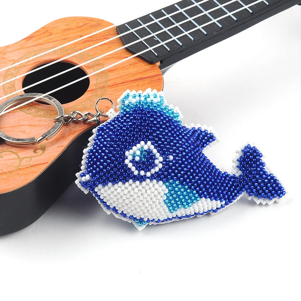 DIY Bead Embroidery Keychain Kit for Personalization