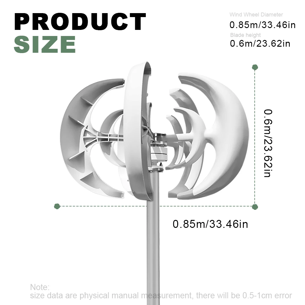 Rapid Delivery Of 3000W 24V 48V Vertical Wind Turbine Household Low Noise And Efficient Solar Cell System in Poland — view 5