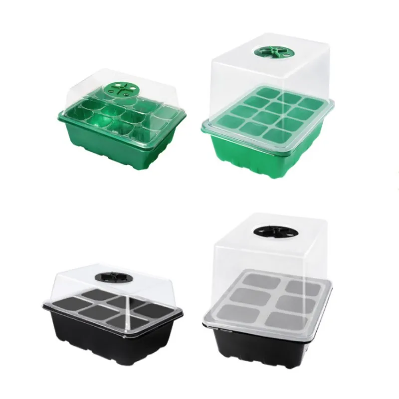 12 Hole Seedling Trays Tools Seed Starter Pots Plant Flower Grow Box Propagation for Gardening Grow Starting Germination Box seed starter tray seedling tray plant propagation pots