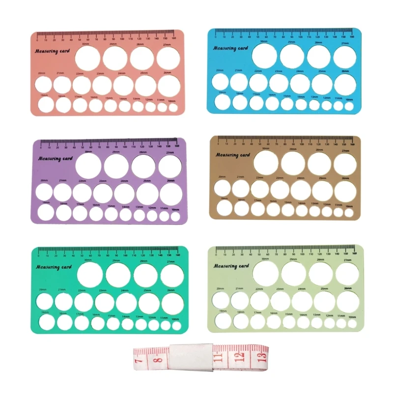 

Silicone Nipple Measuring Card Breast Pump Flange Circle Ruler Sizing Tool Efficient Breast Feeding Supply Accessories