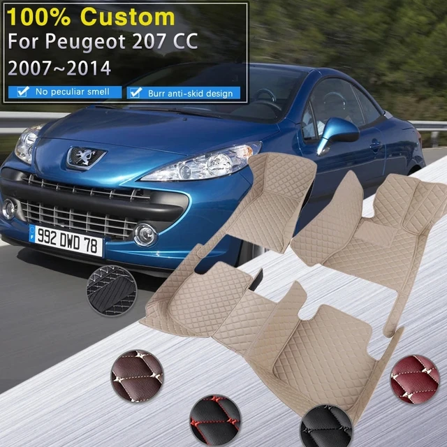 Car Floor For 207 CC 2007~2014 Durable Anti Dirty Pad Luxury Leather Mat Rugs Carpets Full Set Car Accessories 2013