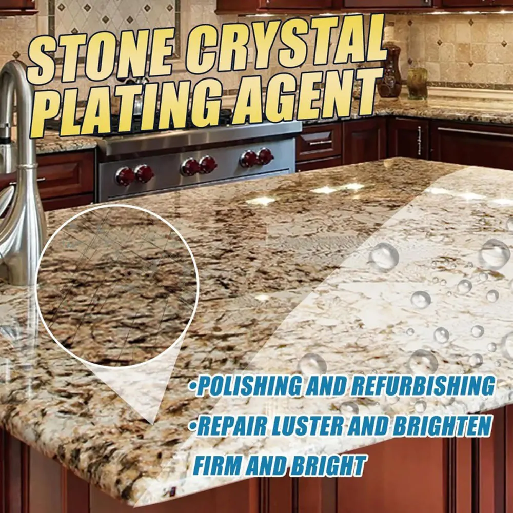 100ml Stone Crystal Plating Agent Stonework Polishing And Coating Agent Marble Quartz Tile Anti-Corrosion Incremental