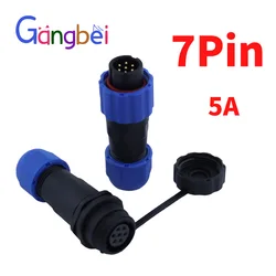 Waterproof Aviation Plug Connector Coupler - IP68 Rated (7 pin)