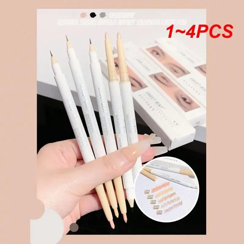

1~4PCS Eyeliner Pencil Glitter Eyeshadow Liner Pencil 5 Colors Highlighter Pen Beauty Cosmetics Silkworm Pen
