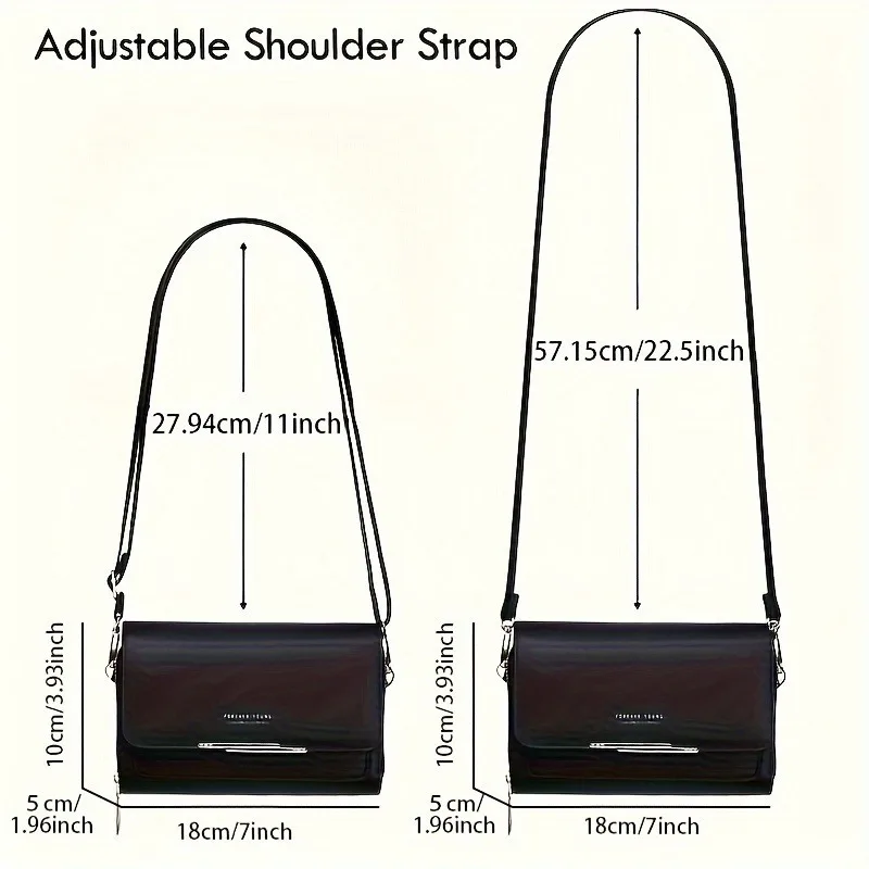 Fashionable Crossbody Bag, Mobile Phone Bag, Card Bag, Wallet, RFID Protective Adjustable Shoulder Strap, Handheld Coin Purse