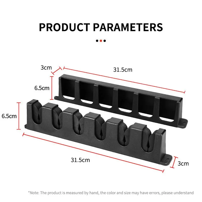 2pc Fishing Rod Holders Vertical Wall Rod Rack Store Up To 6 Rods Space-Effcient ABS Fishing Pole Holder Wall Mount Storage Tool fishing rod holder