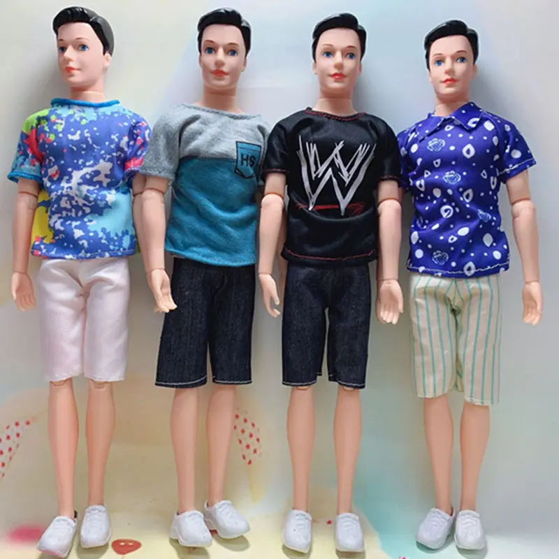 New 30Cm Boy Friend Ken Doll Set Fashion Men Doll With Clothes Suit Kids Play House Dress Up Toy Accessori