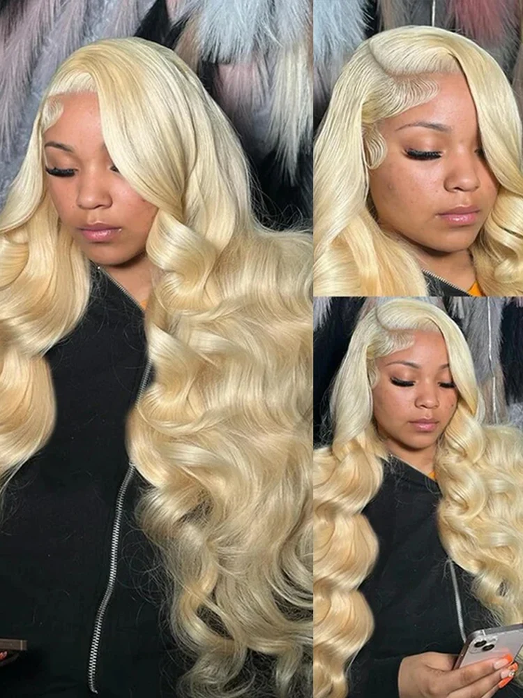 250 300 Density 613 Colored Wigs Body Wave 13x6 HD Lace Frontal Human Hair Wig 13x4 Honey Blonde Lace Front Wigs For Black Women 3