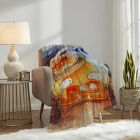 Anime Calcifer H-Howls M-Moving C-Castle Blanket Plush Nap Sofa rug for Room Warm Office Bedroom Birthday Home Travel Kid Gifts 2