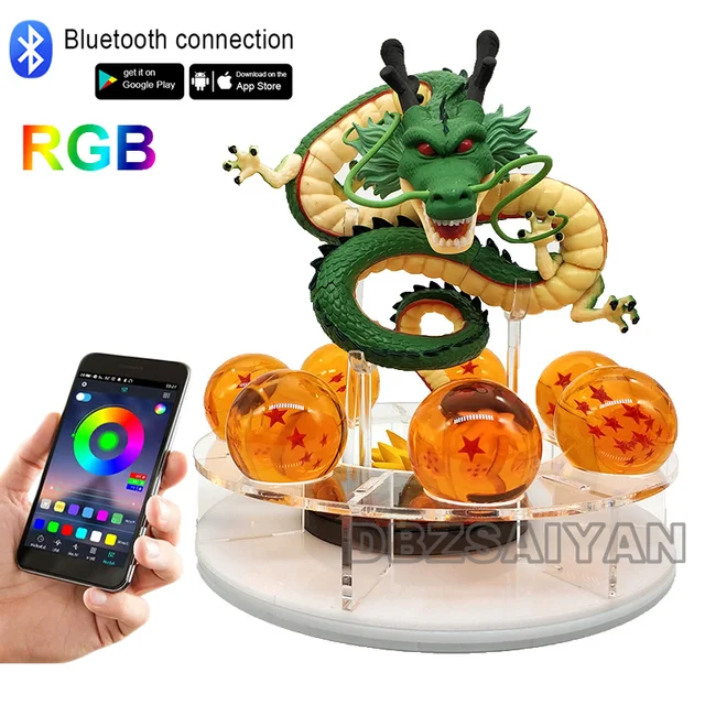 Lampe Dragon Ball Shenlong, figurine d'action Shenron DBZ, veilleuse LED Shenlong 7 étoiles, figurine IkAnime en cristal, cadeau de collection 1