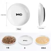 Pet Cat Bowl Snack Canned Tray Not Easy To Tip Over Cat Food Bowl Porcelain Cat Plate Dog Food Bowl Pet Supplies 2