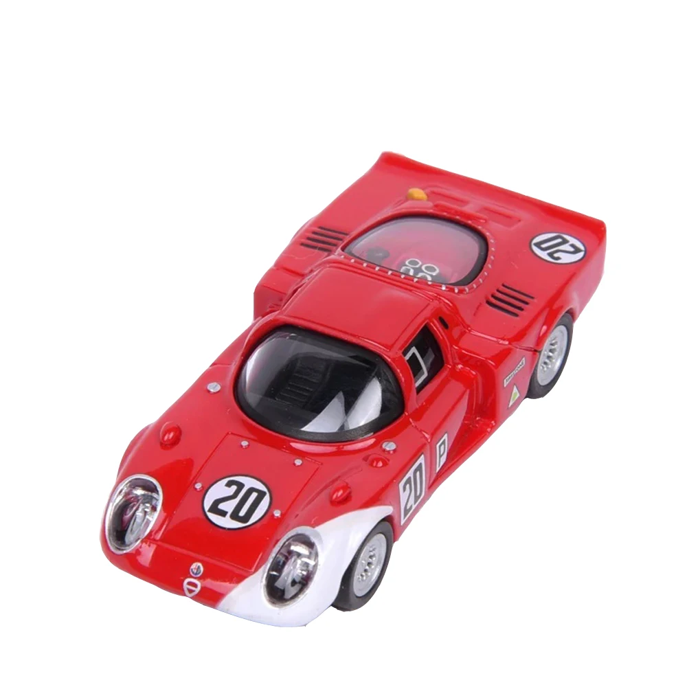 

1:87 Высококачественная модель Alfa Romeo 33 2 daytona 1968, Классическая модель автомобиля в стиле ретро, игрушечные автомобили для коллекционного украшения
