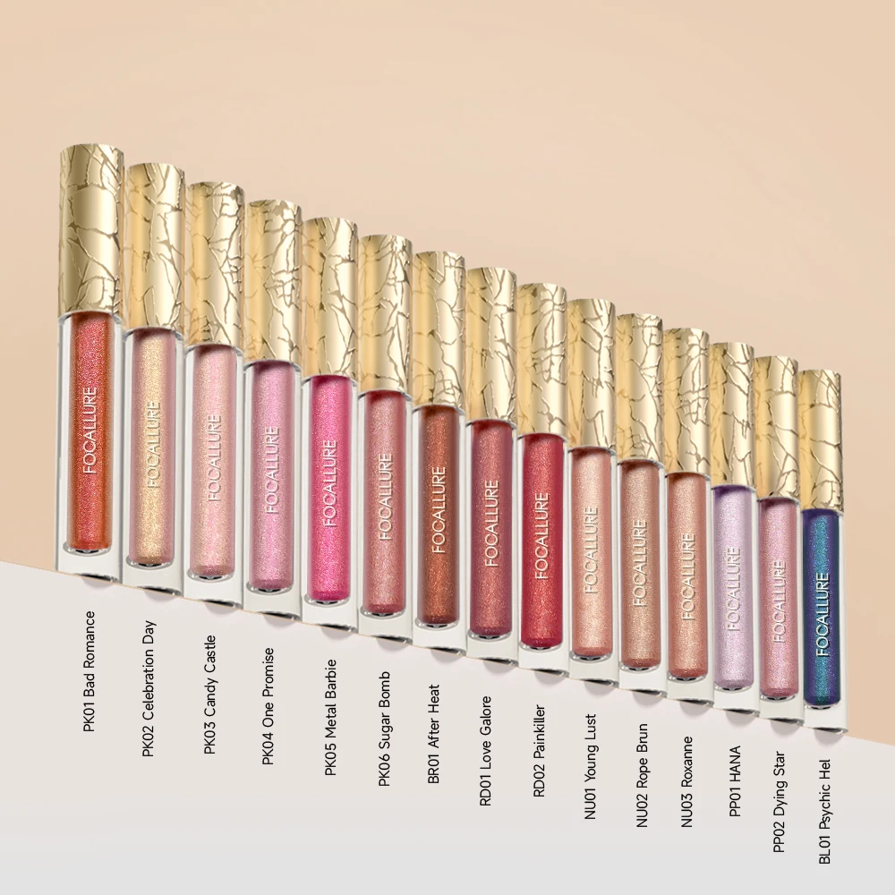 15-Color Glitter Liquid Lipstick Set 2