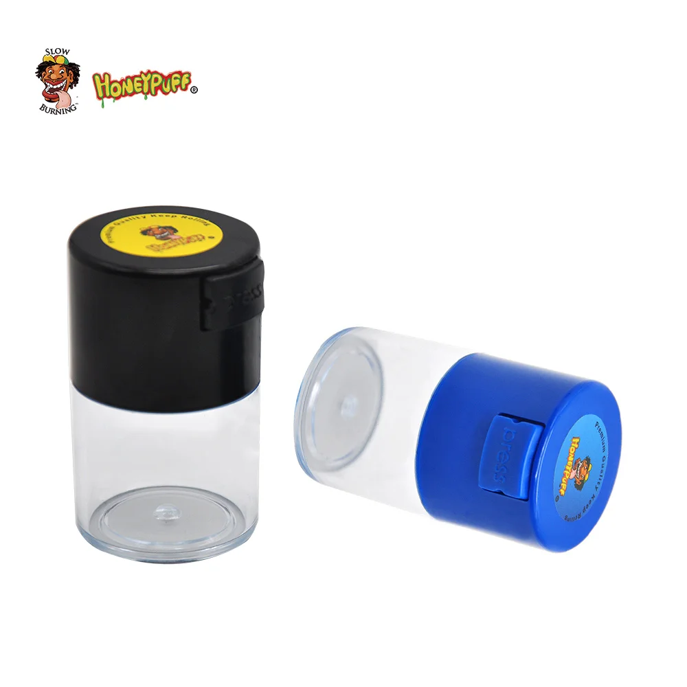 

HONEYPUFF Storage Case 60ML For Dry Coffee Tobacco Herbs Case Plastic Airtight Multi-Use Vacuum Seal Portable Storage Container