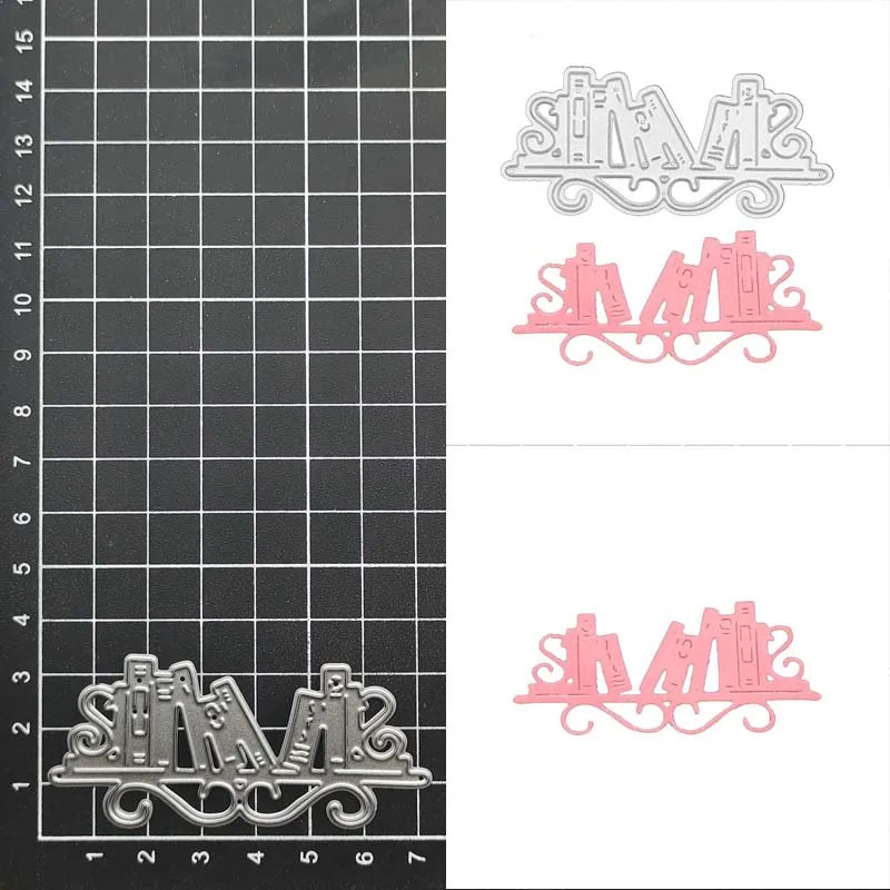 

metal cutting dies cut die mold Books Bookshelf Frame decoration Scrapbook paper craft knife mould blade punch stencils dies