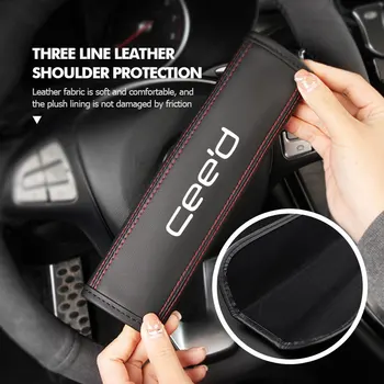 Copri Cintura di Sicurezza per Auto, Protezione Regolabile per Spalle, Accessori Auto per KIA Ceed Soul Picanto Stonic Venga Sorento Fort