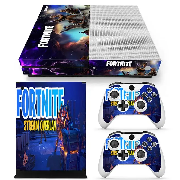 X Lord FORTNITE Battle Game Console Stickers For SONY XBOX ONE S Full Body  Color Skin Decals For PlayStation Controller Gamepad