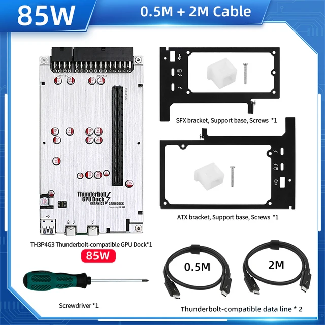 TH3P4G3 Thunderbolt 4 3 GPU Dock to PCIe Graphic Card for Laptop