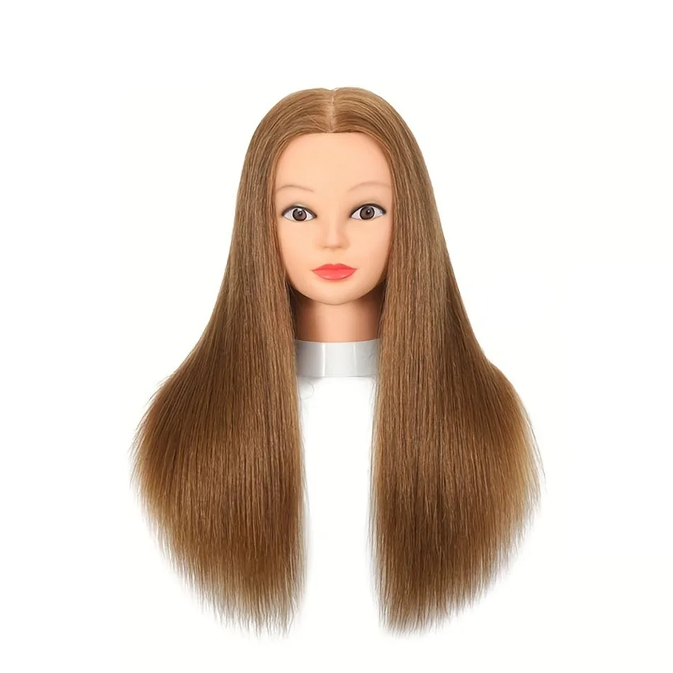 100% شعر بشري حقيقي التجميل المعرضة رئيس مع حامل م...