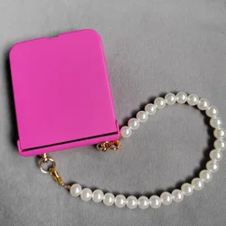 Luxury Rose Red Leather Chain Crossbody Phone Case - Premium Protective Cover for RAZR 60Ultra 70ultra (Short Chain A)