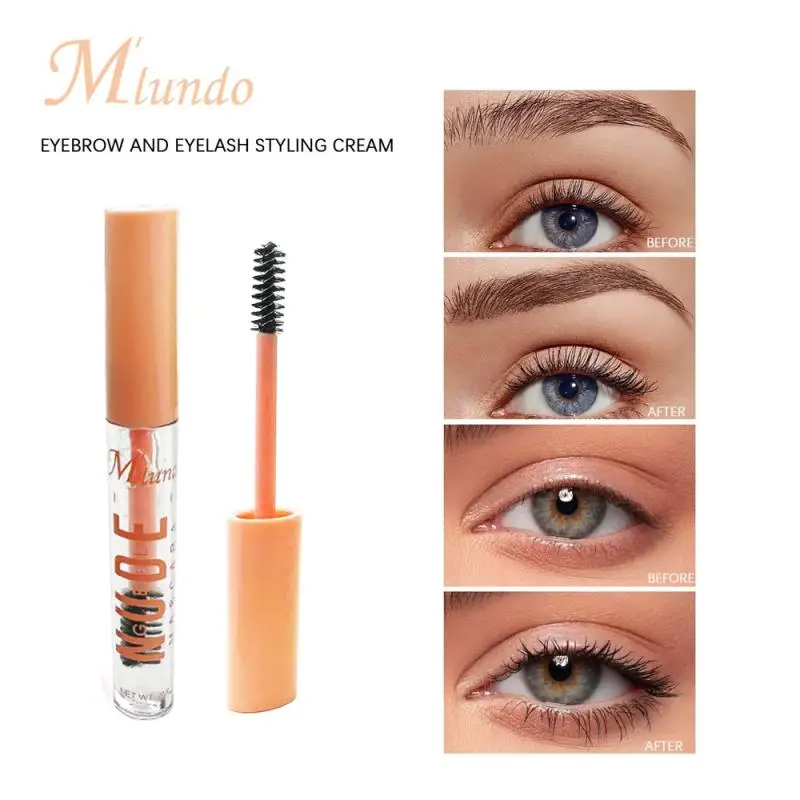 Transparente sobrancelha cílios estilo creme fino natural sobrancelha estilo gel duradouro grosso rímel à prova dwaterproof água líquido cílios maquiagem 8