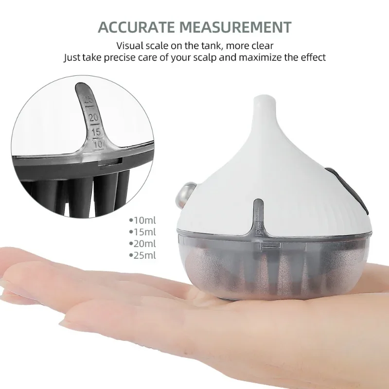 Electric Head Massage Hair Nutrient Comb, Therapy Hair Growth Massage Scalp Brush Anti Hair Loss Liquid Oil Applicator Care