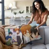 S-Sasaki and MiyanoS Pillow Covers Cartoon Sofa Decorative Home Double-sided Printing Short Plush Cute Cushion Cover 3