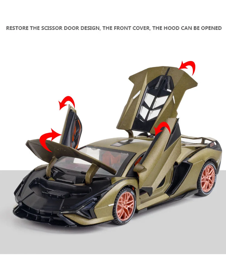 Mini Voiture RC Alliage 1/?? – Phares & Feux AR, Direction 3 Niveaux – Durable – Dès 3 Ans