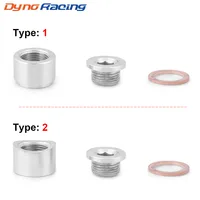 O2 Sensor Bung Stainless Steel Oxygen Mounting Bungs and Plugs Adapter M18 x 1.5 Thread Exhaust Weld in Bung With 1