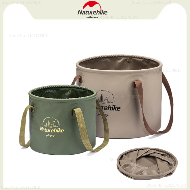 Naturehike NEW Folding Bucket Waterproof Foldable Water Sink Bucket Portable Travel Foldable Basin Camping Hiking Storage