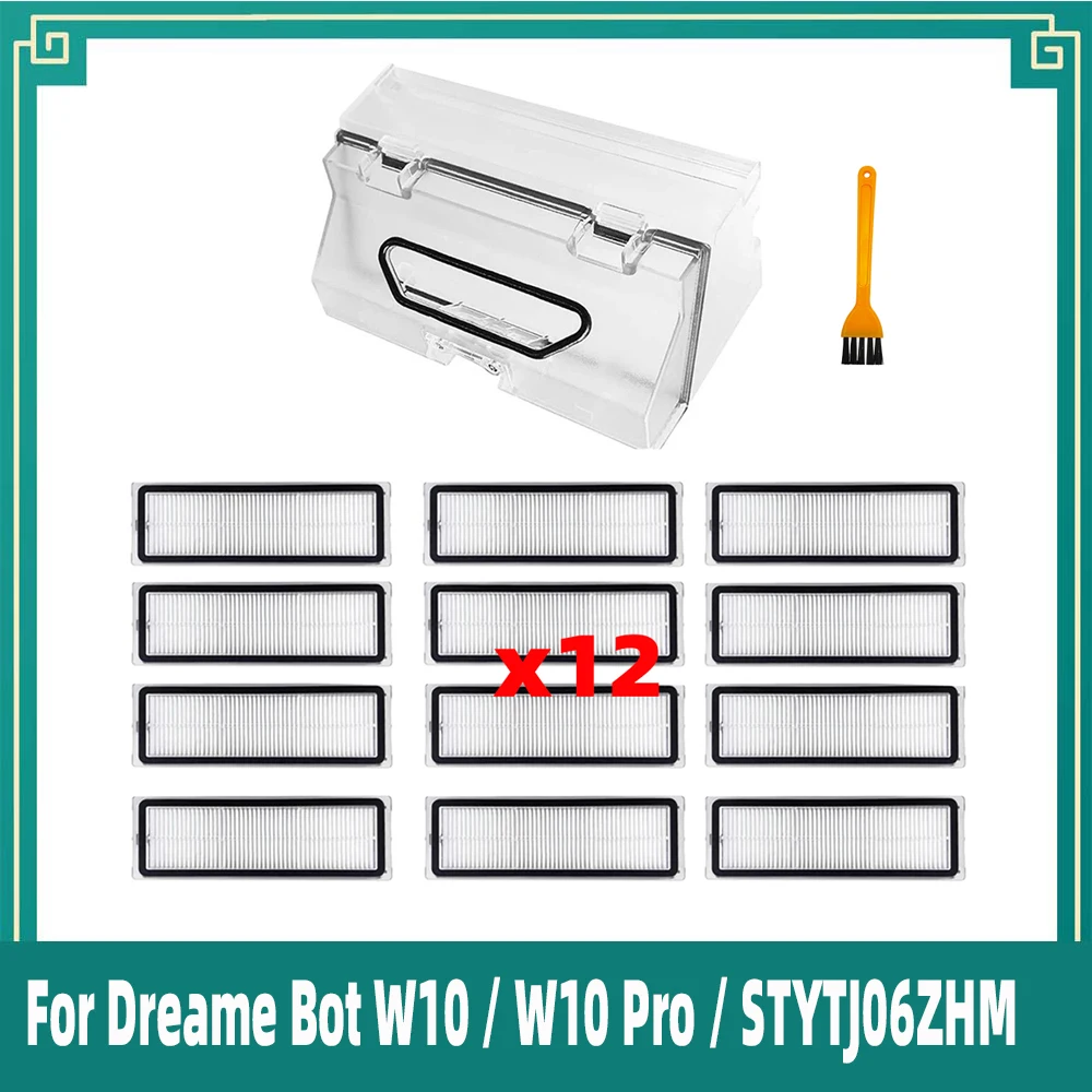 para o Kit de Acessórios e Peças de Reposição do Recipiente de Poeira do Aspirador de pó Robô Dreame Bot W10w10 Prostytj06zhm