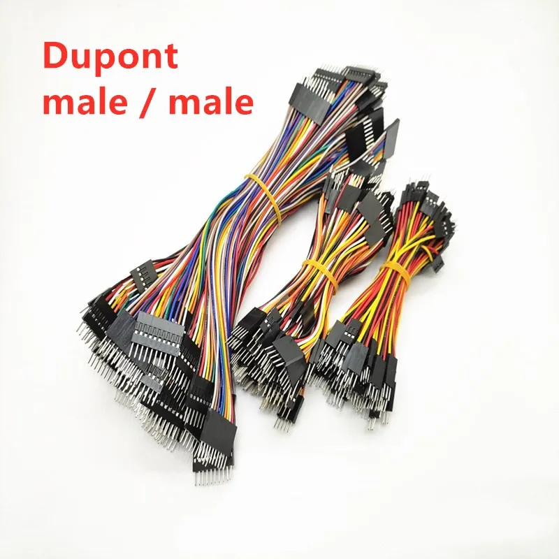 10PCS 2.54MM Pitch Dupont Line Female / Male 2P 3 4 5 6 7 8 9 10 Pin Dupont Cable Connector Jumper Cable Wire 10cm/20cm/30cm