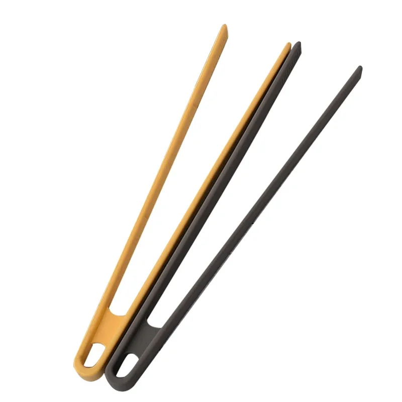 Silicone Food Tongs Food Clip High Temperature Resistance Barbecue Tong Self-Service Tongs Bread Folder for Household Restaurant
