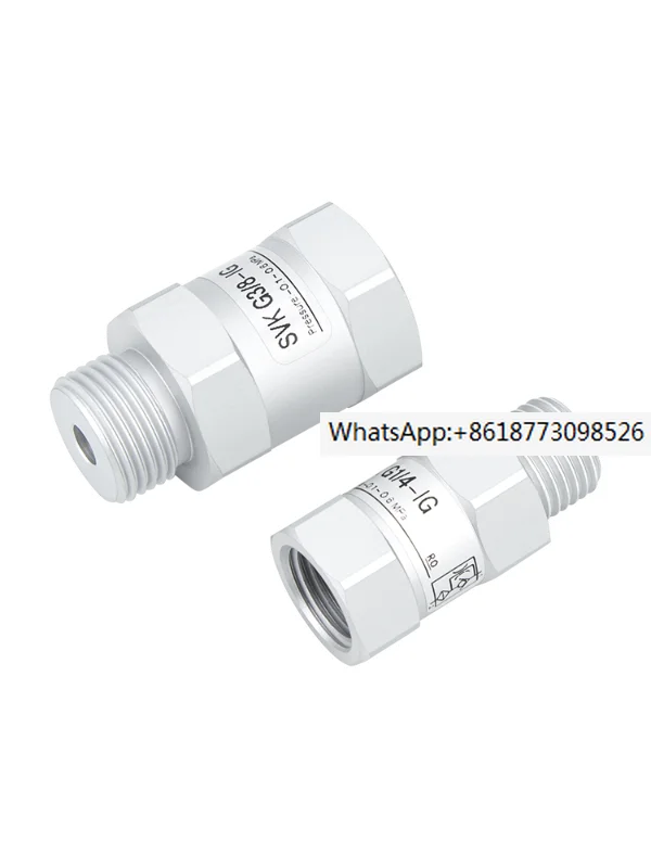 

2PCS Vacuum logic valve SVKG safety valve check valve SVK-G1/8xG1/4/G3/8xG1/2-IG-AG suction cup