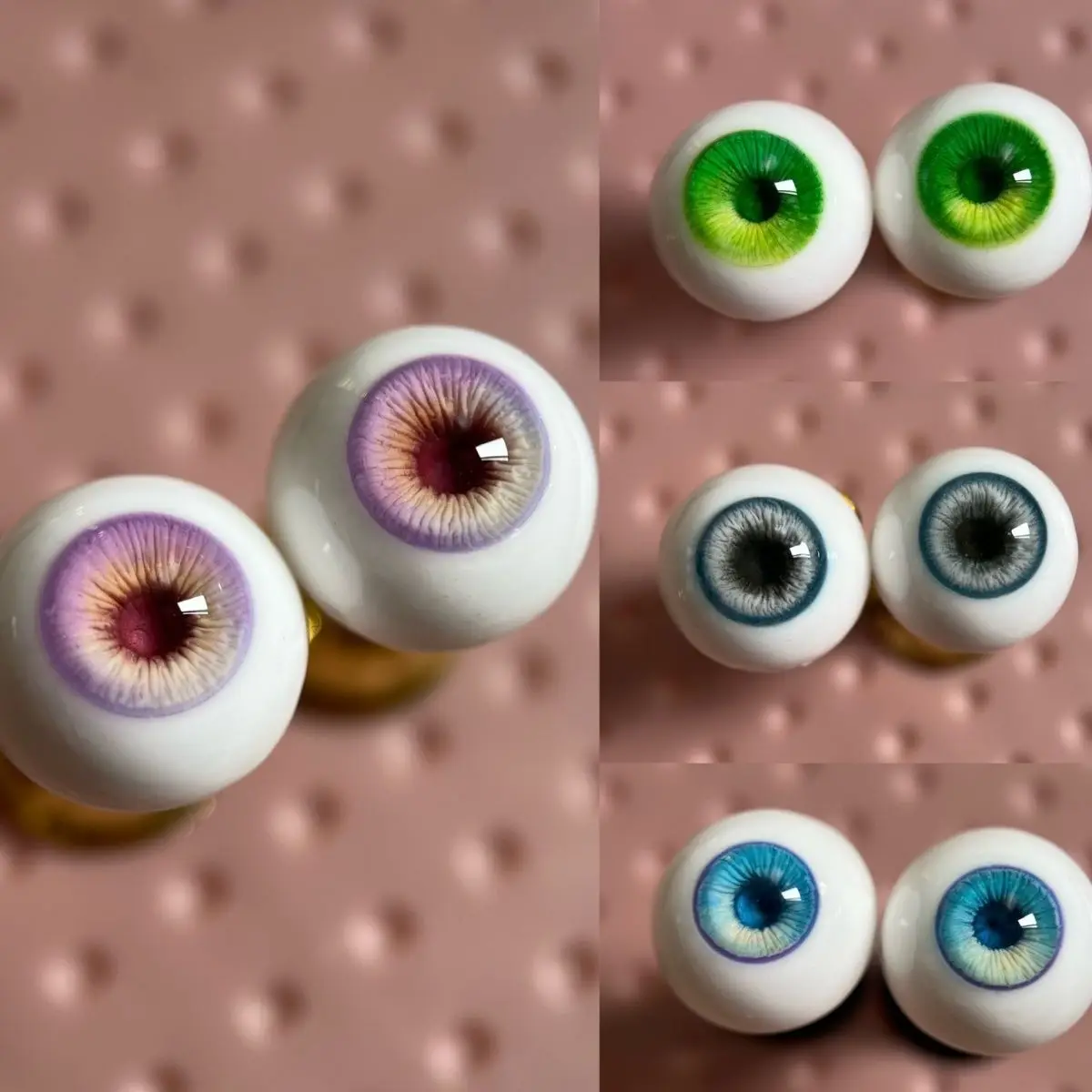 Doll Eyes For 1/3 1/4 1/6 Bjd Doll Plaster Eyes Stereoscopic Eye Pattern Purely Handmade Diy