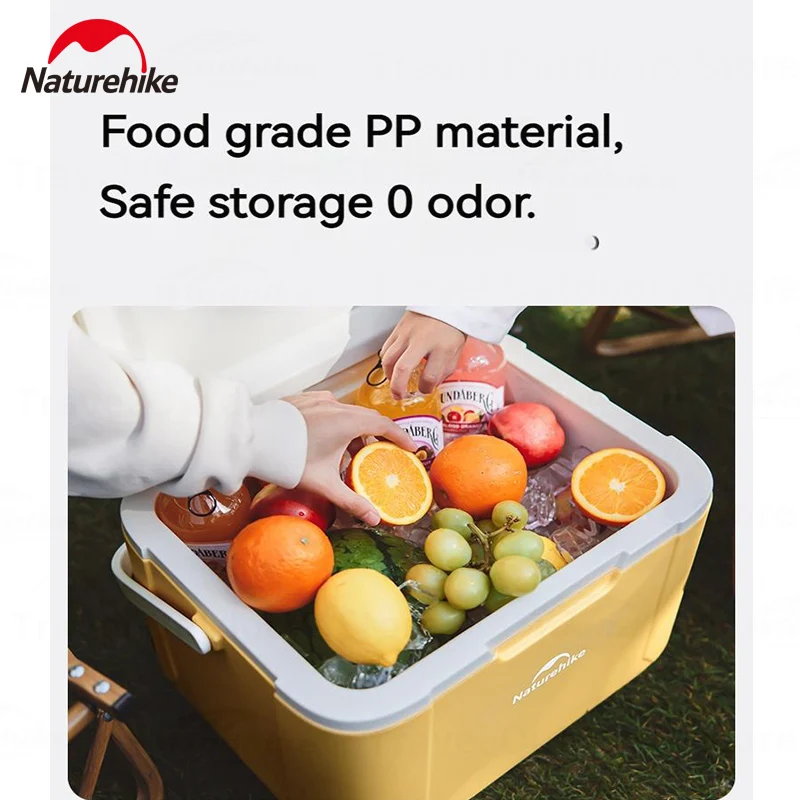 Naturehike Camping Picnic Freezer PU Cooler Box Large Capacity Portable Outdoor Refrigerator Car Ice Insulation Refrigerator Box
