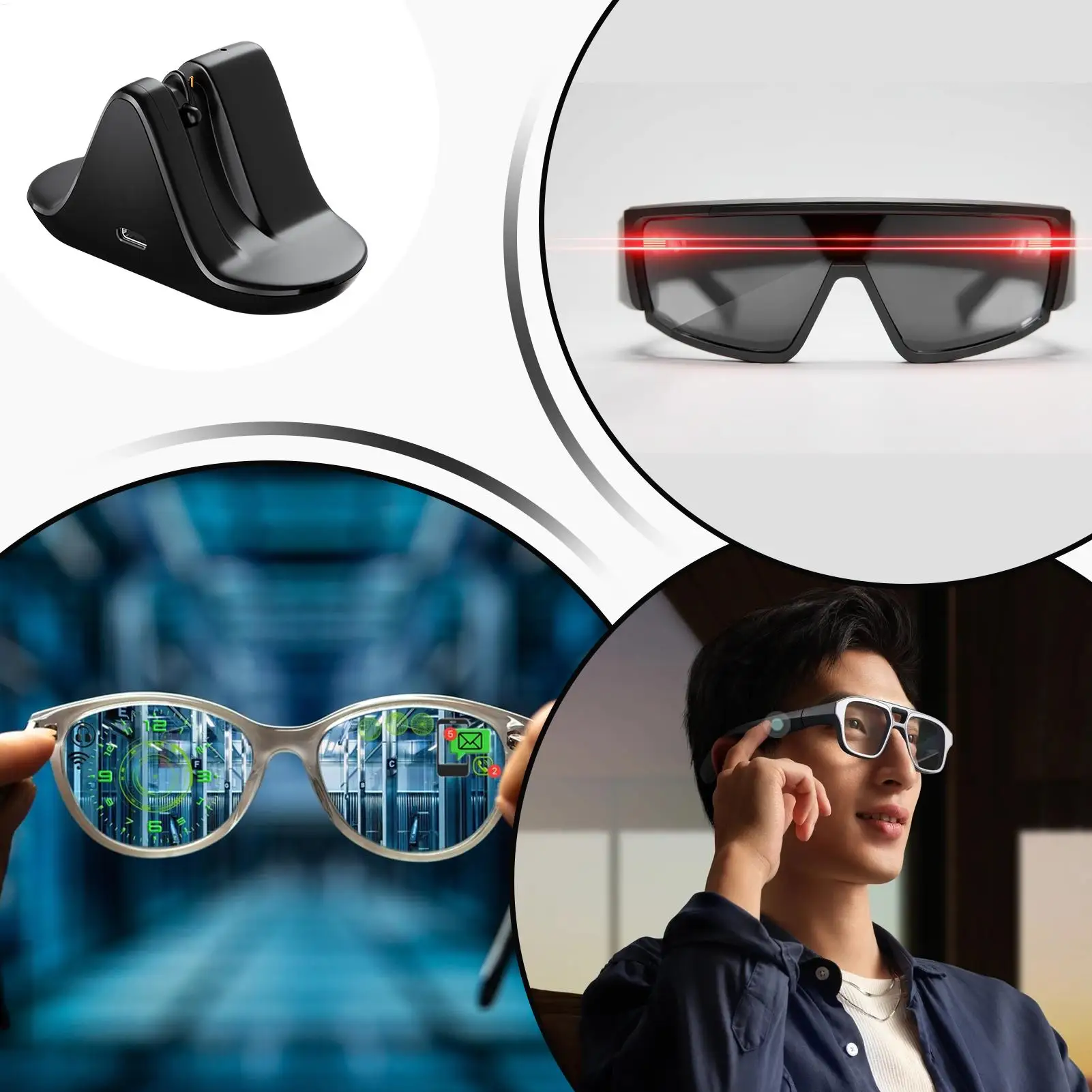 For META Ray-ban Glasses Charging Station Small Portable Glasses Charging Stand Compact Efficient Charger For Adults Business