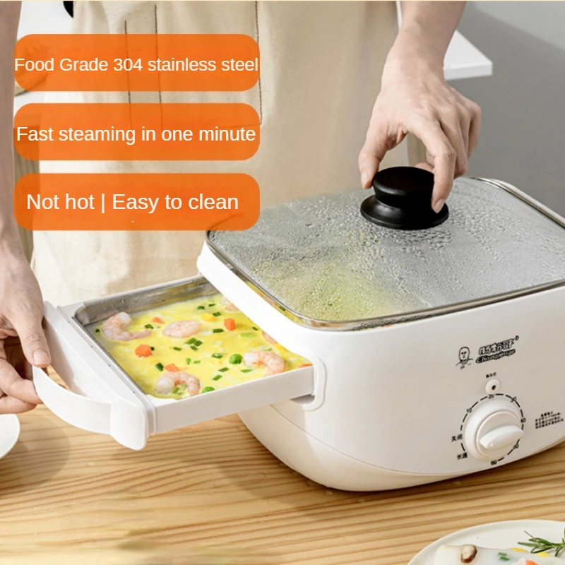 Cantonese Roll Noodle Maker Multicooker Home Breakfast Mini Drawer Type Electric Steamer Kitchen Appliance Cocina Electrica 12 grids kitchen organizer fridge storage drawer box extendable refrigerator chest shelf home storage case plastic cabinet