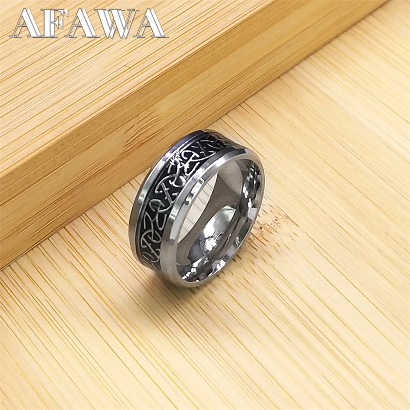 Bague Viking Celtique 316L Inox - Nœud Style Biker - Argenté - Taille Réglable - Neuf Avec Emballage