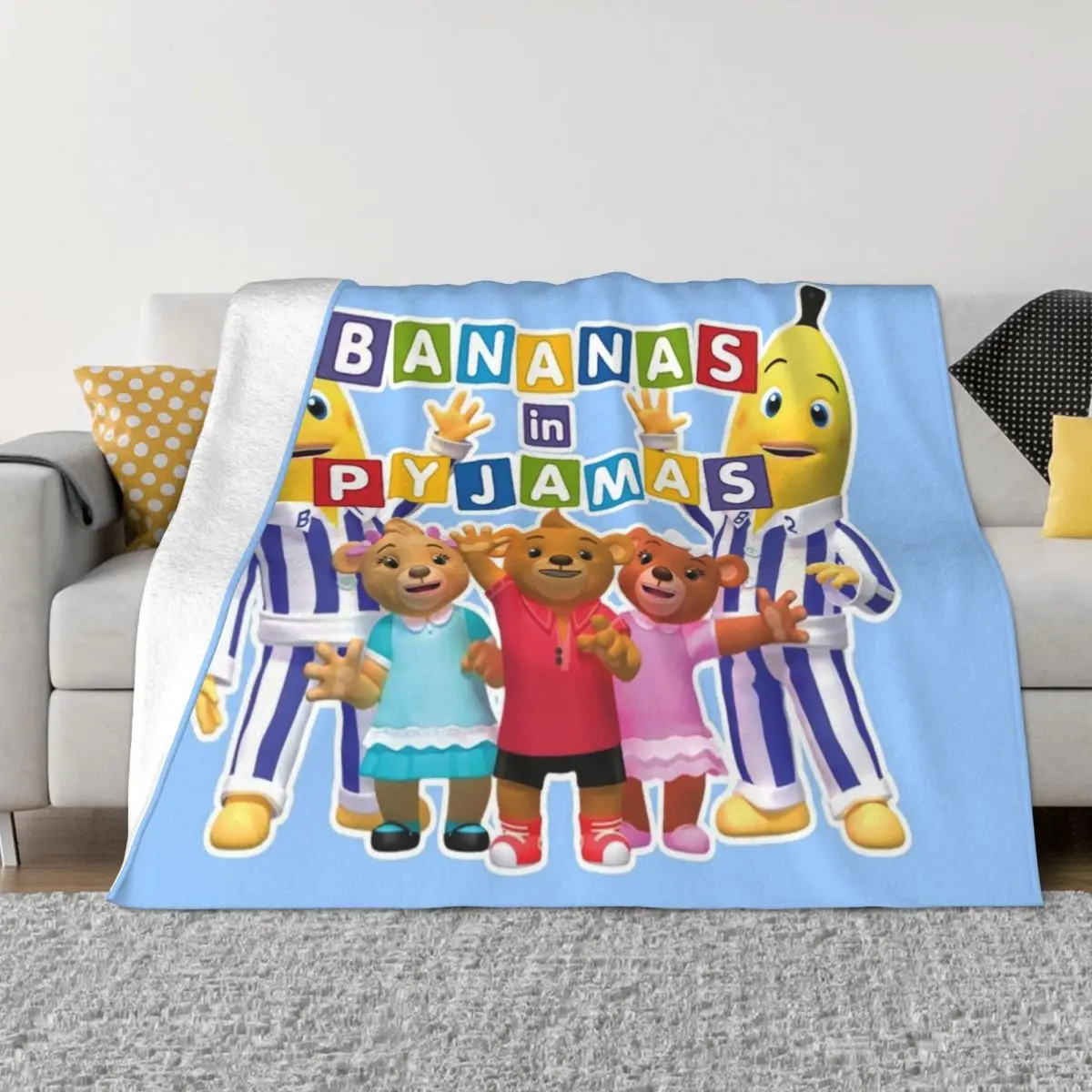

Bananas in Pyjamas team Throw Blanket Hairy Blankets Decorative Blankets blankets and blankets