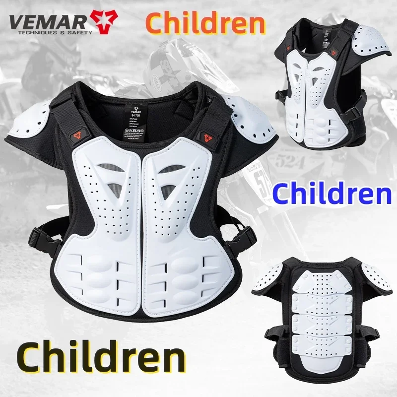 Kid's Motorcycle Armor Vest Protection Motocross Body Armor Jacket Protective Armors Riding DH Moto Full Children