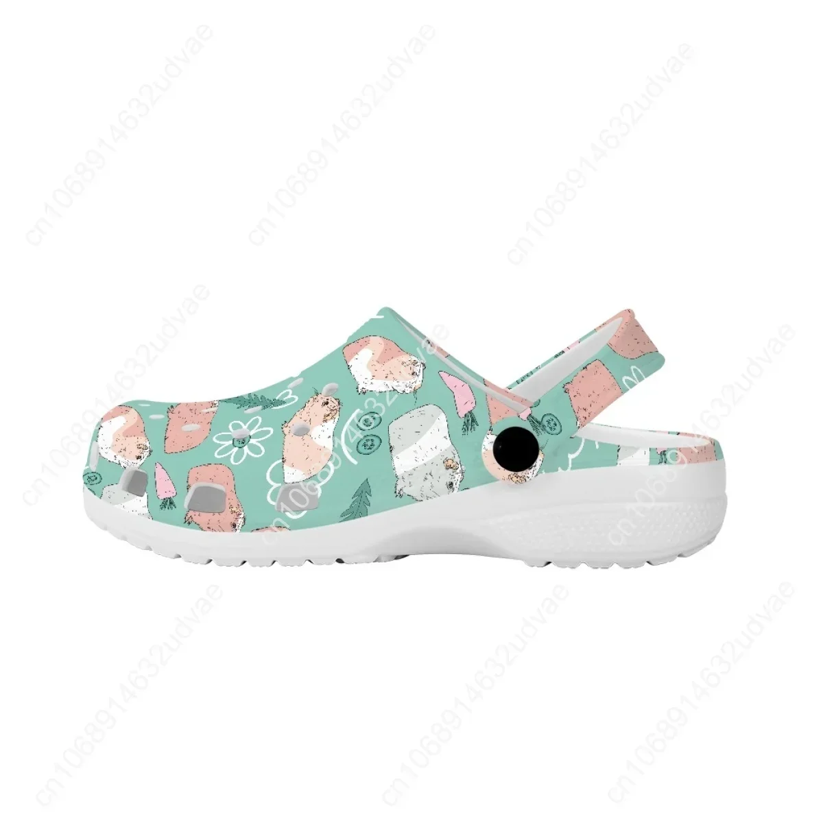 Kawaii Guinea Pig Pattern Casual Home Slippers Couple Light Beach Wading Shoes Clogs Non-slip Comfortable Flat Slides Zapatos